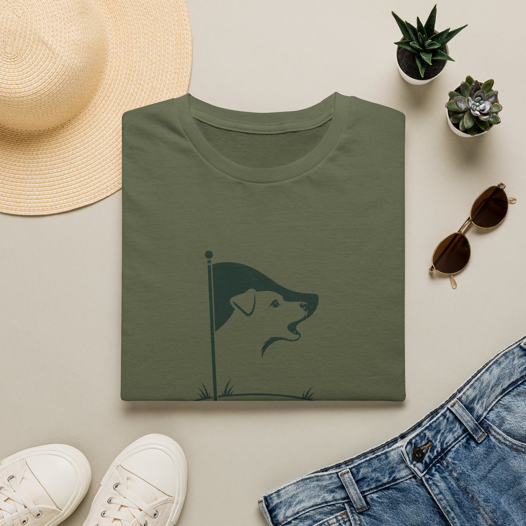 Bark Fore! Golf Dog T-Shirt — Funny Golfing Dog Graphic Tee