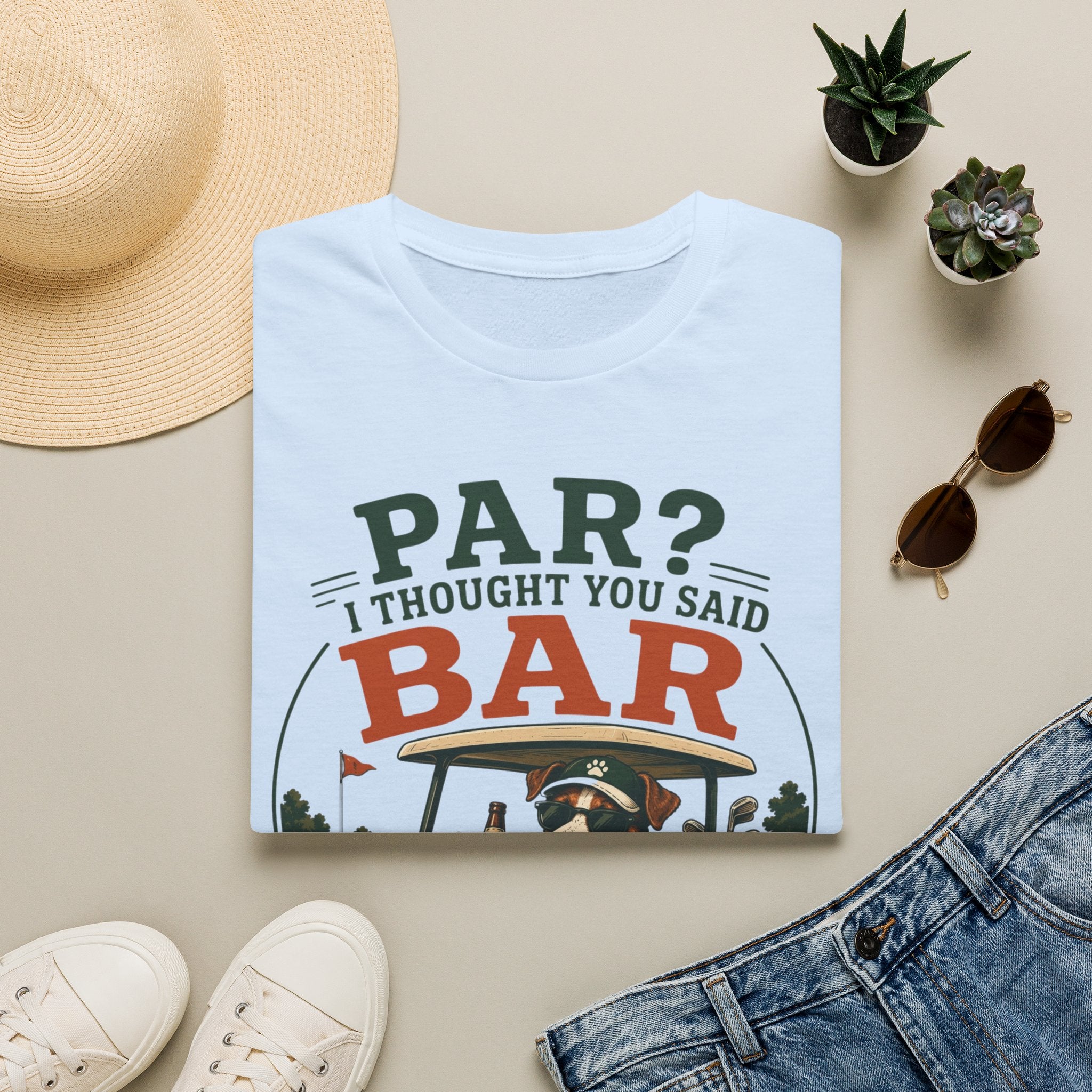 Golf Bar T-Shirt — “Par? I Thought You Said Bar” Funny Golfing Tee