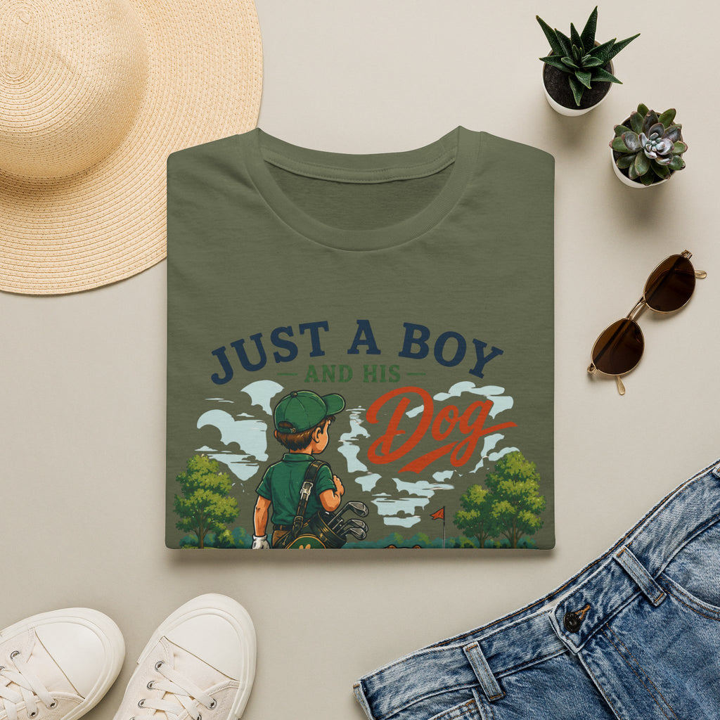 Just a Boy and His Dog T-Shirt — Boy & Dog Golfing 'Chasing Birdies' Vintage Tee