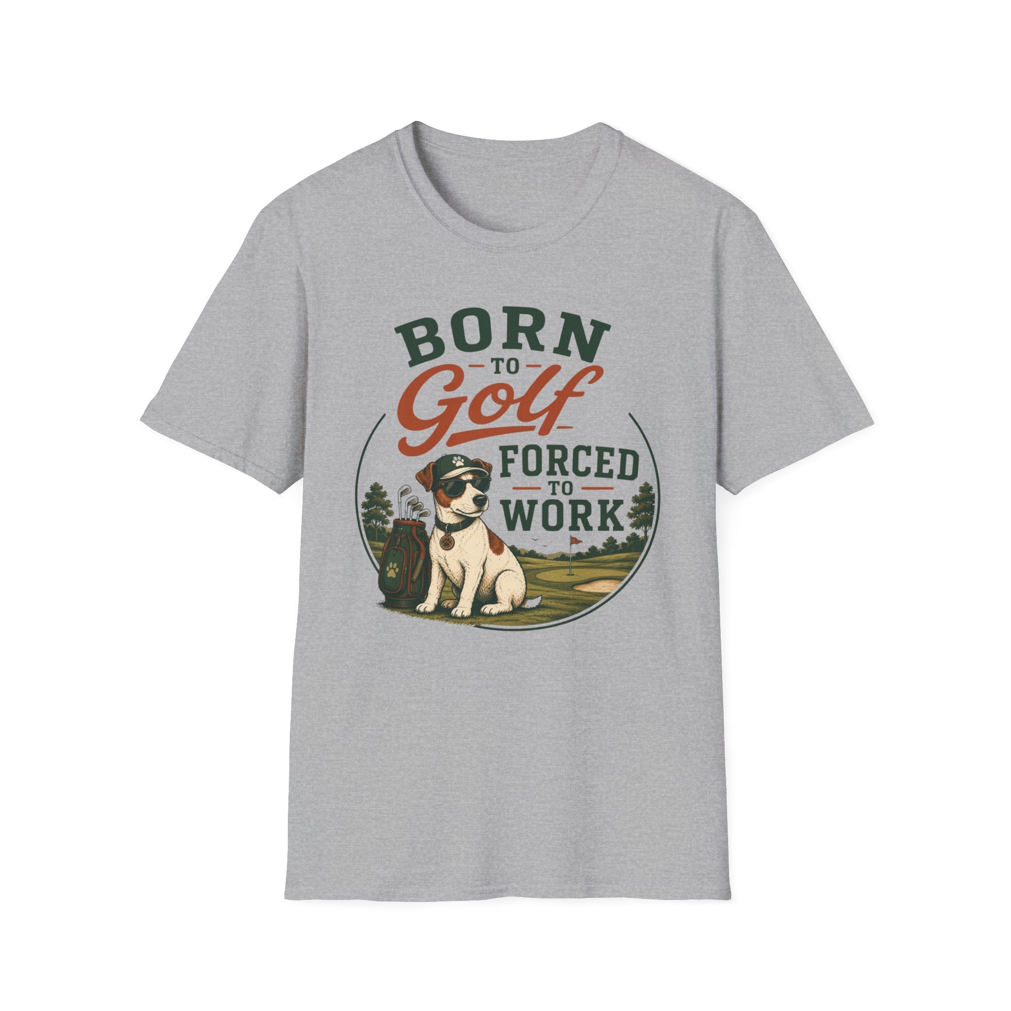 Born to Golf Forced to Work T-Shirt — Funny Golfing Shirt for Golf Lovers