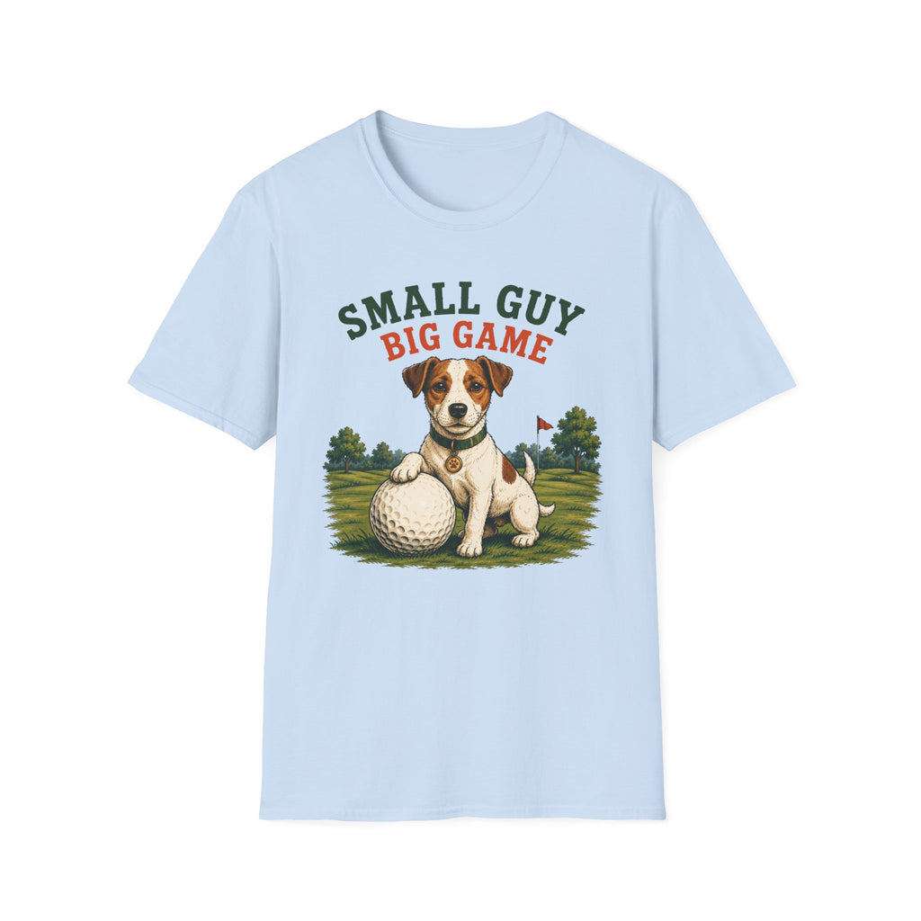 Small Guy Big Game T-Shirt — Golf Dog Graphic Tee
