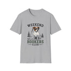 Weekend Hookers Club T-Shirt — Jack Russell Dog Fishing Graphic Tee