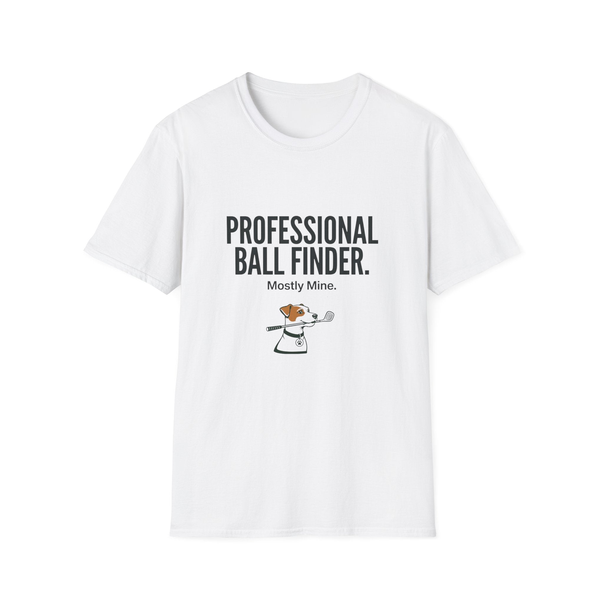 Professional Ball Finder T-Shirt – Golf Humor “Mostly Mine.” Casual Sports Tee