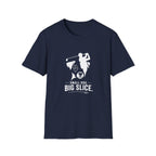Golf Dog T-Shirt — "Small Dog. Big Slice." Funny Golfing Pet Tee