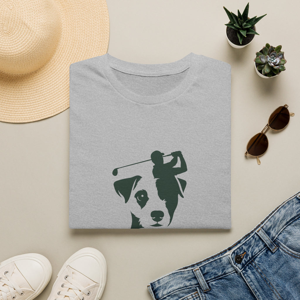 Golf Dog T-Shirt — 'Small Dog. Big Slice.' Funny Golfing Pet Shirt