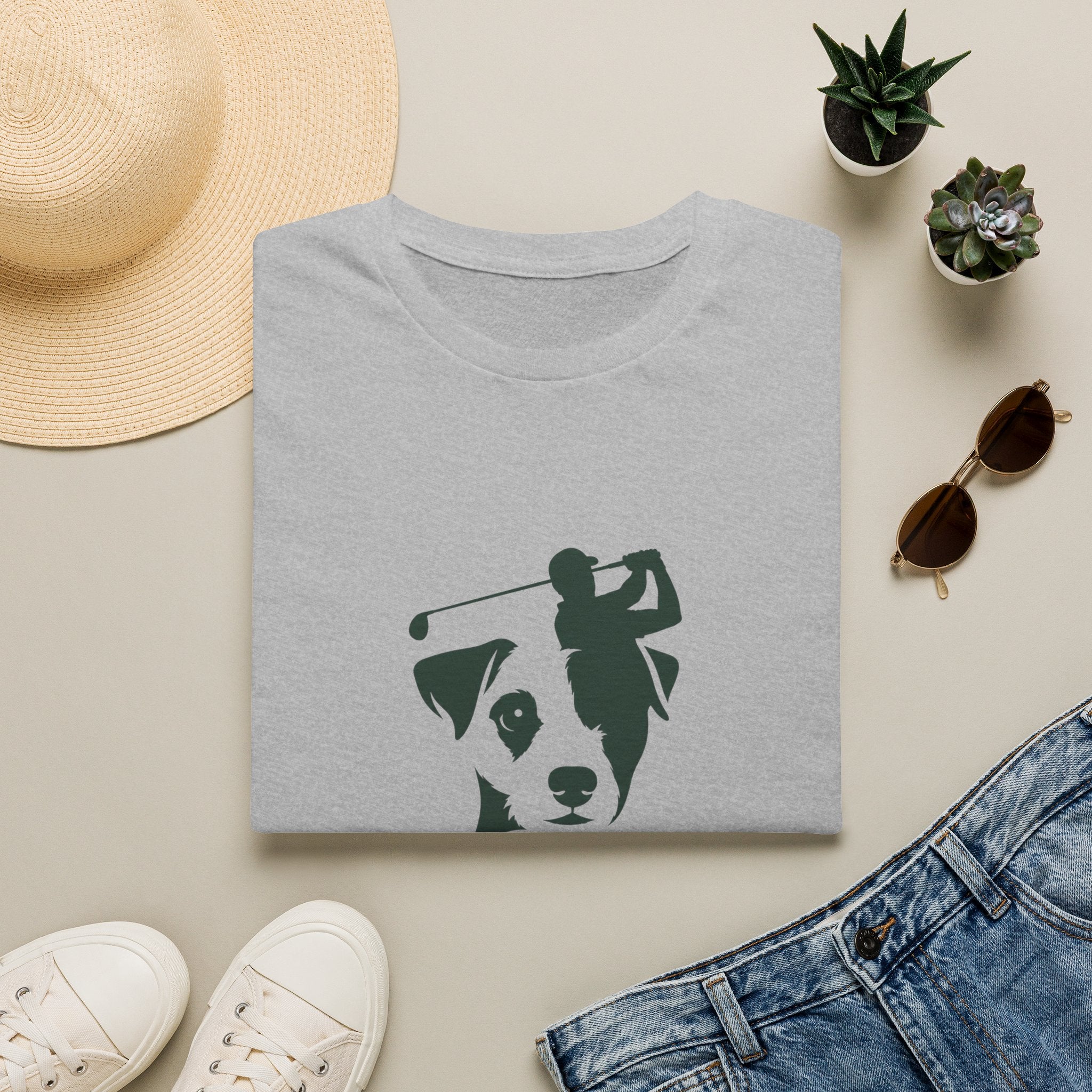 Golf Dog T-Shirt — 'Small Dog. Big Slice.' Funny Golfing Pet Shirt