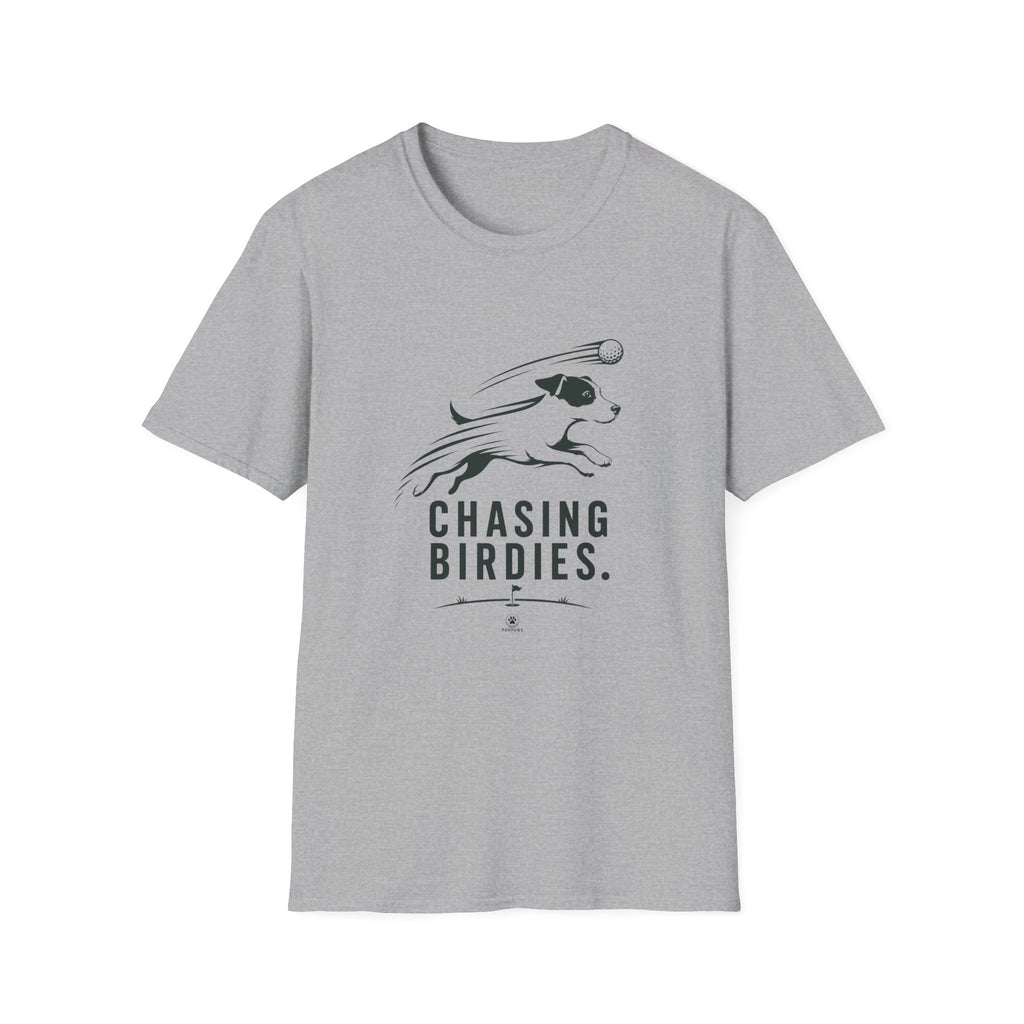 Chasing Birdies Dog Graphic T-Shirt