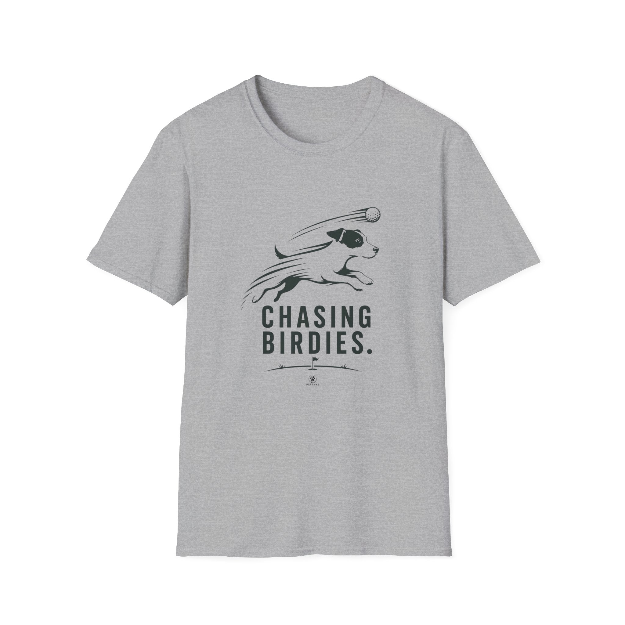 Chasing Birdies Dog Graphic T-Shirt