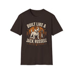 Jack Russell T-Shirt — "Built Like A Jack Russell" Vintage Dog Graphic Tee