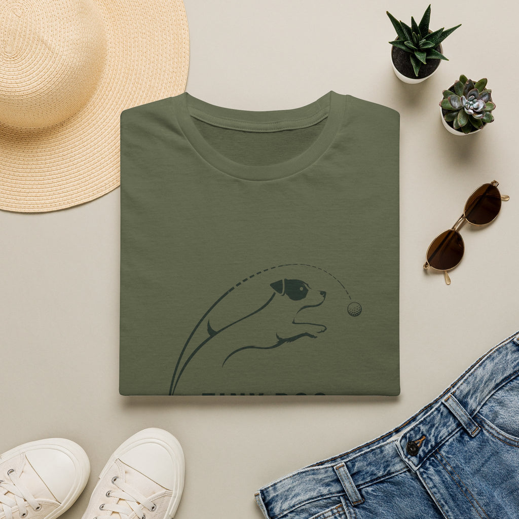 Dog T-Shirt — "Tiny Dog. Huge Drive." Cute Agility Puppy Graphic Tee