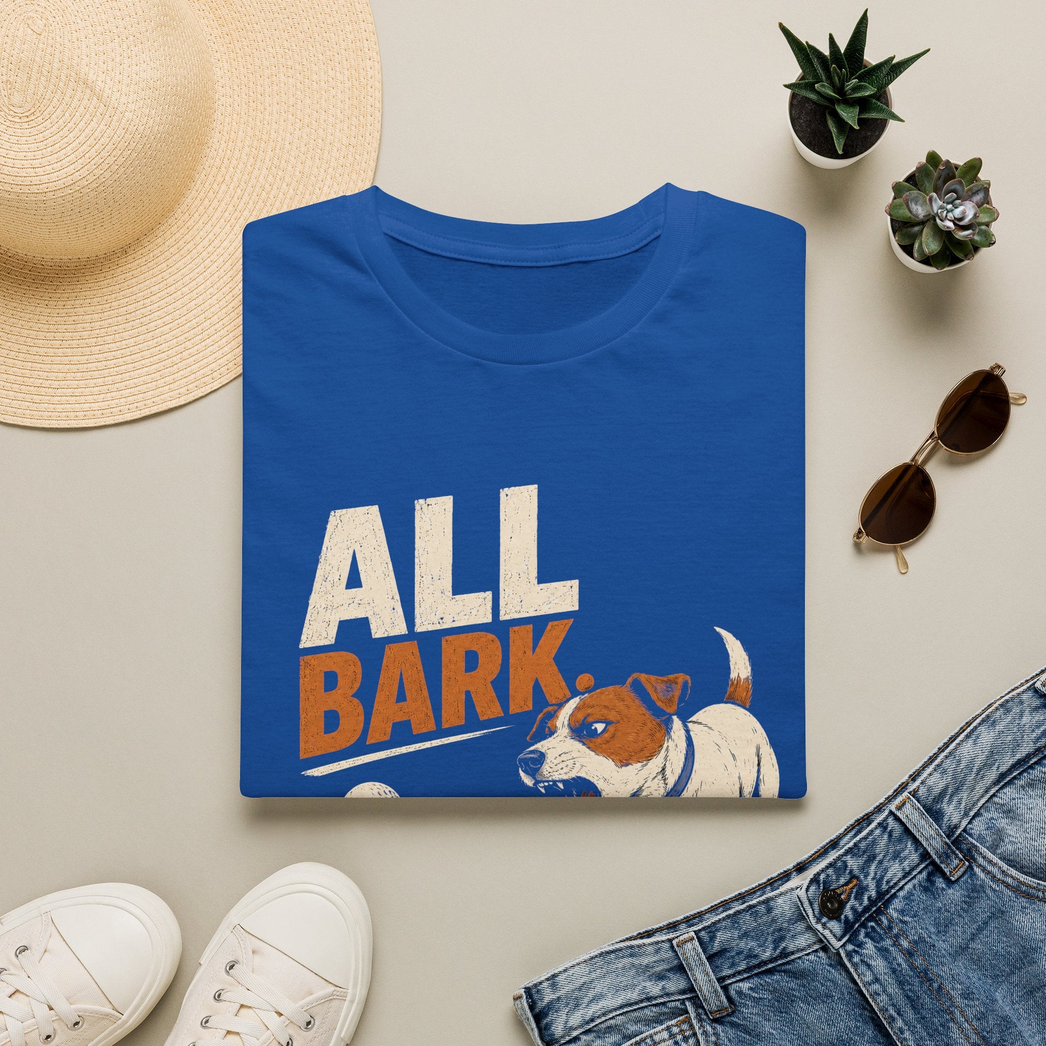 Dog Golf T-Shirt — "All Bark No Backswing" Funny Golfing Dog Tee