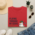 Golf Humor T-Shirt — "Playing Through My Issues" Funny Golfer Design