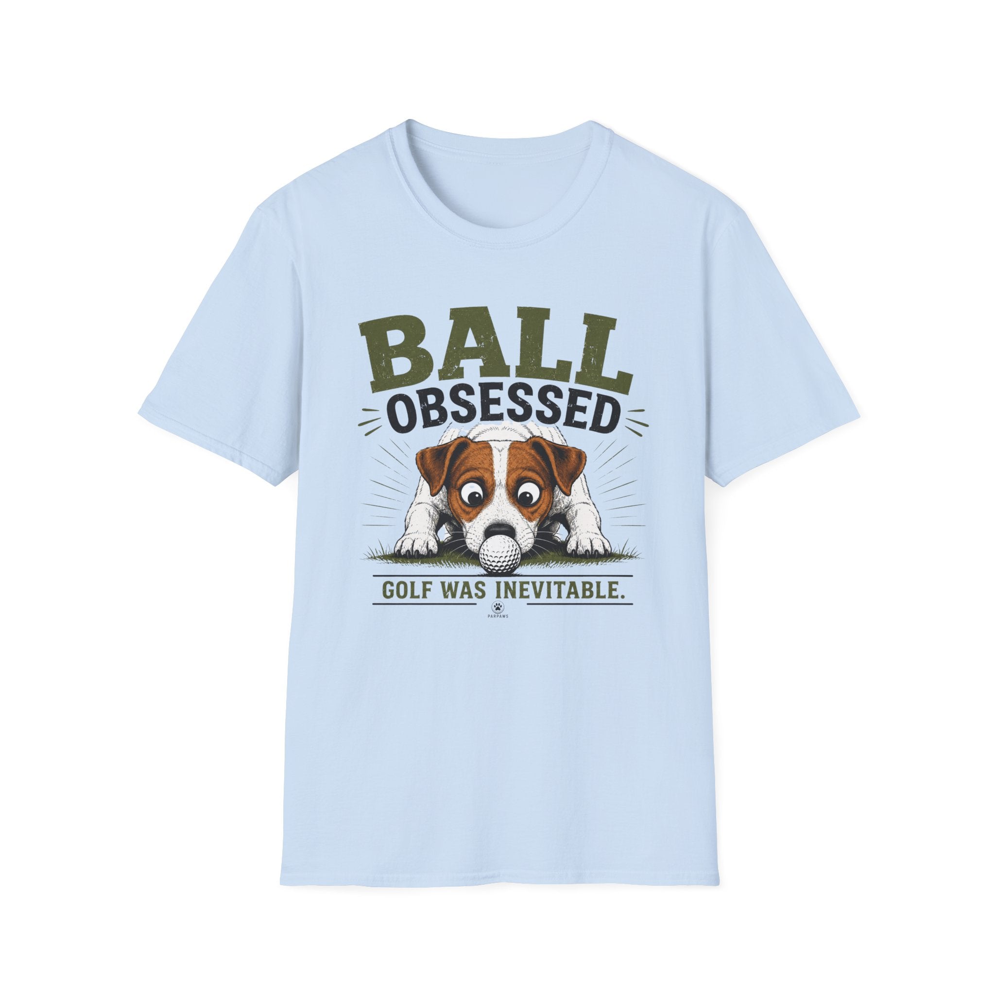 Ball Obsessed T‑Shirt – Cute Dog Golf Lover Graphic Tee