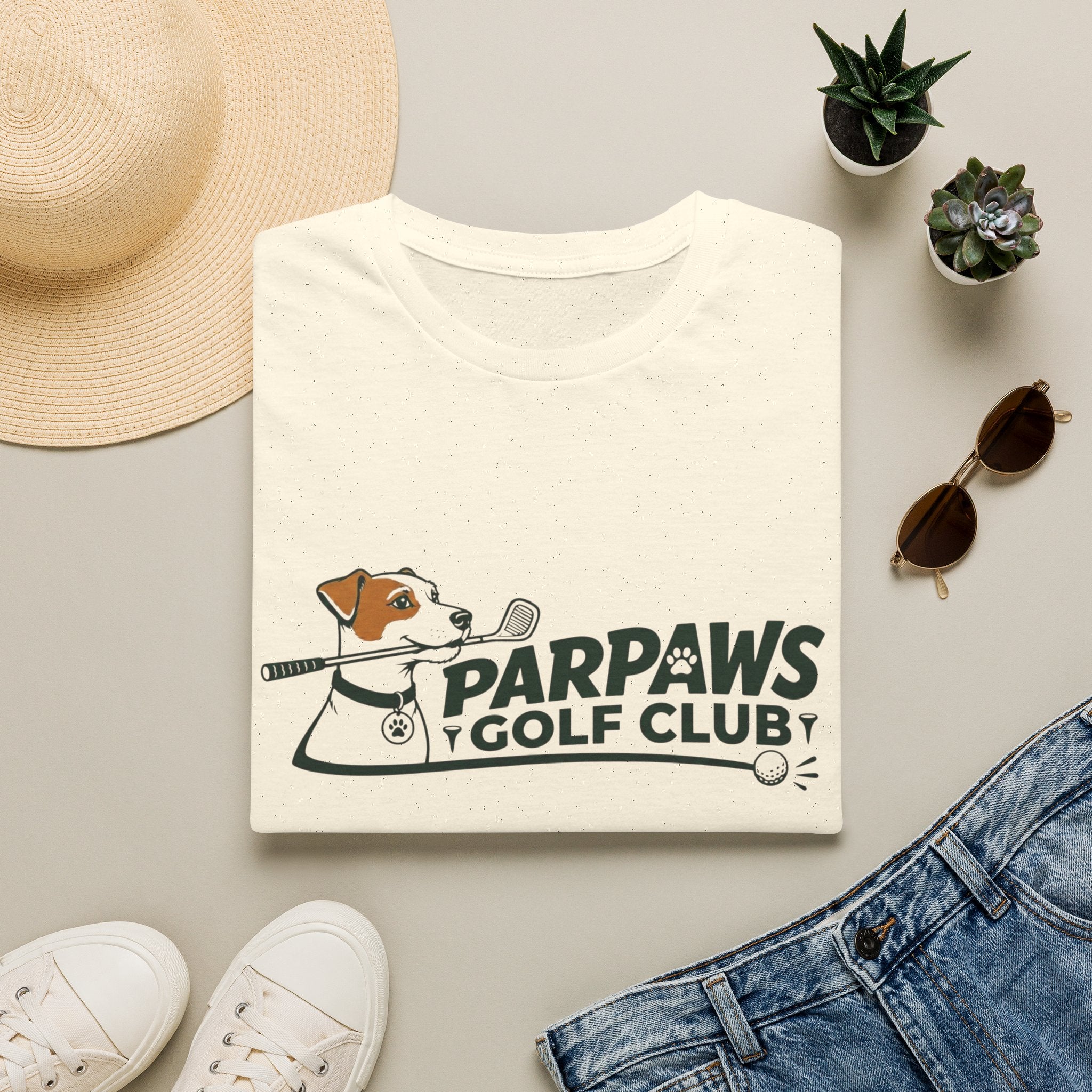 ParPaws Golf Club T-Shirt — Cute Dog Golf Graphic Tee for Golfers & Pet Lovers