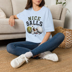 Nice Balls Graphic T‑Shirt — Funny Tennis & Golf Sports Tee
