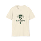 Fetch Driver T‑Shirt — Retro Tennis Ball & Dog Logo Tee