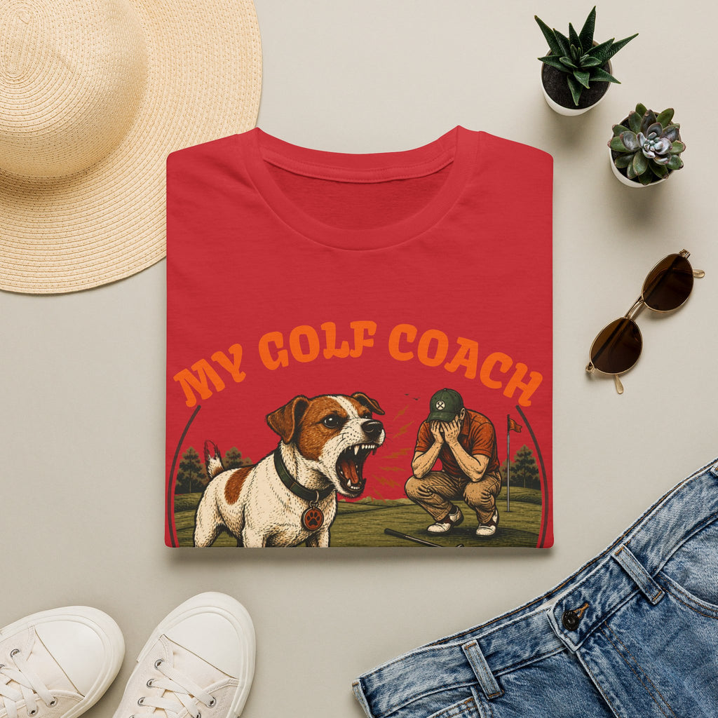 T-Shirt — My Golf Coach Has Anger Issues Vintage Golf Humor Tee