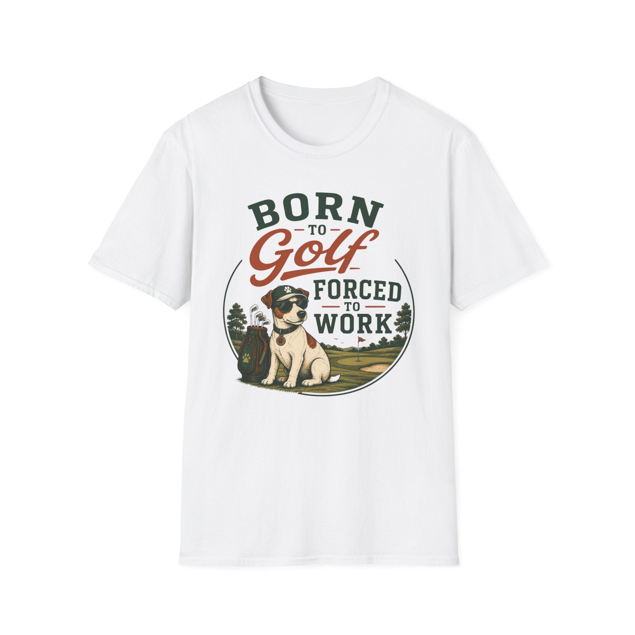 Born to Golf Forced to Work T-Shirt — Funny Golfing Shirt for Golf Lovers