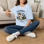 Golf Course Dog T-Shirt — "Fairway Security" Caddy Pup Graphic Tee