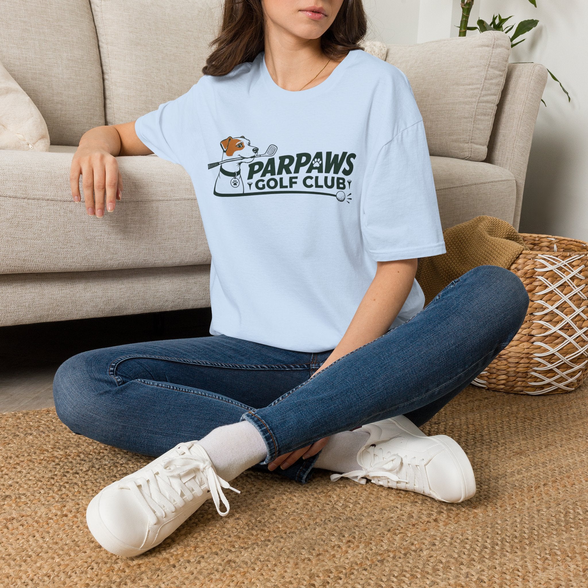 Parpaws Golf Club T-Shirt — Vintage Dog Golfer Tee