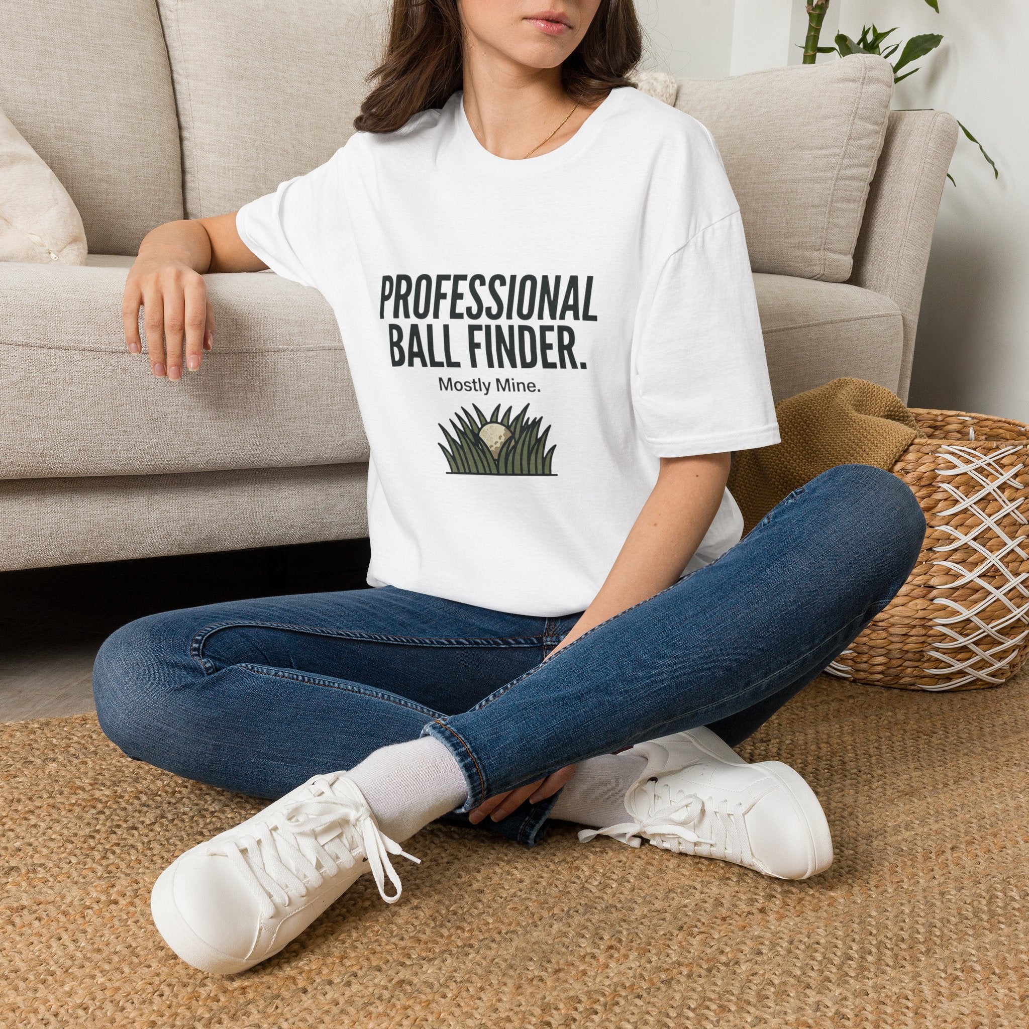 T-Shirt — Professional Ball Finder (Mostly Mine) Golf Humor Tee