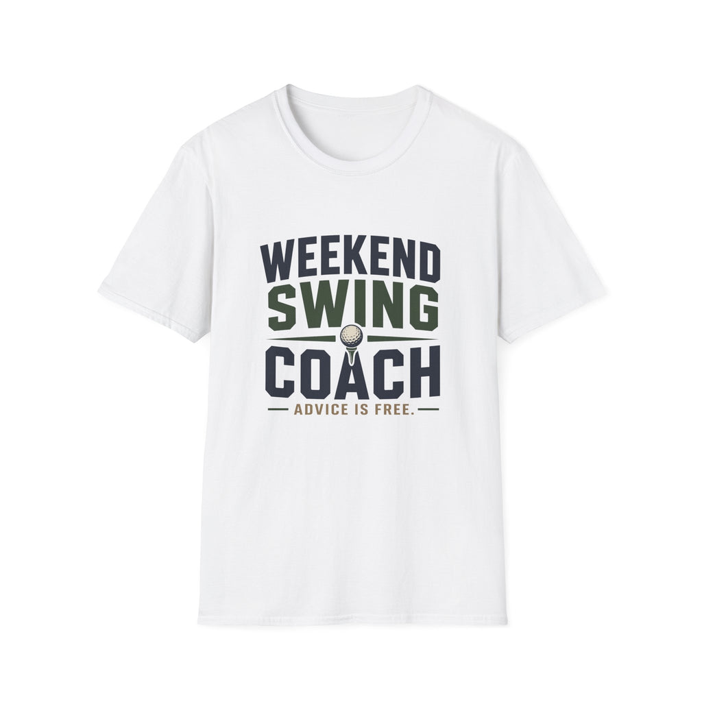 Weekend Swing Coach T-Shirt — Golf Humorous Weekend Golfer Tee