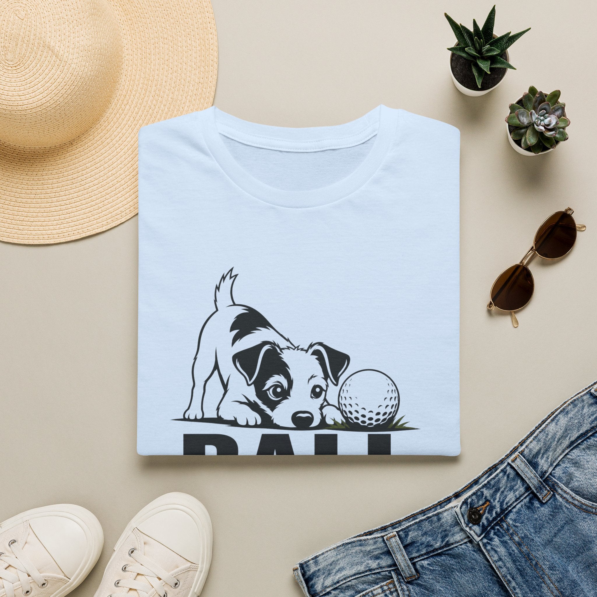 Dog Lover T‑Shirt — "Ball Obsessed" Puppy Graphic Tee