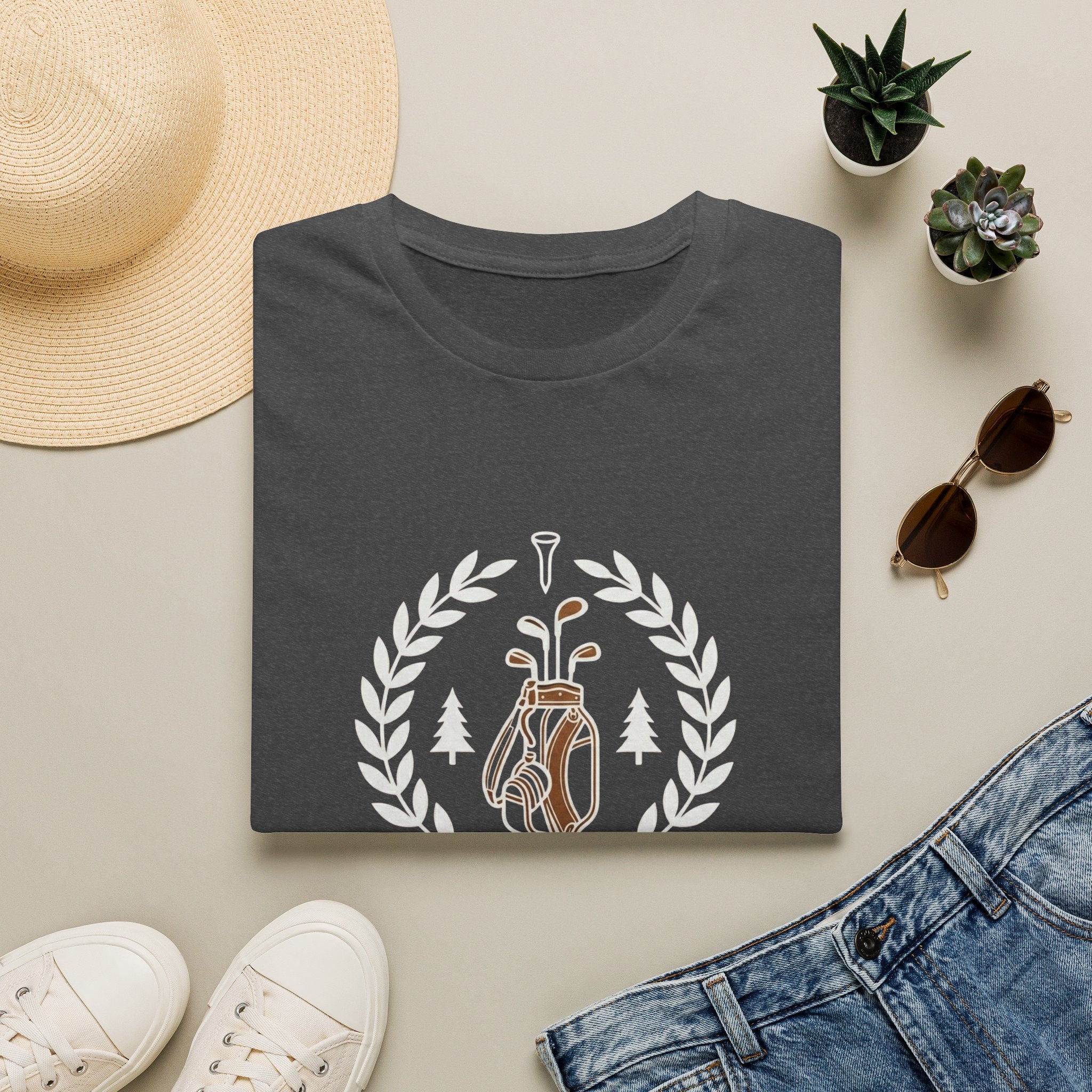 Golf T-Shirt — “The Greatest Sport Ever” Golf Bag Graphic Tee