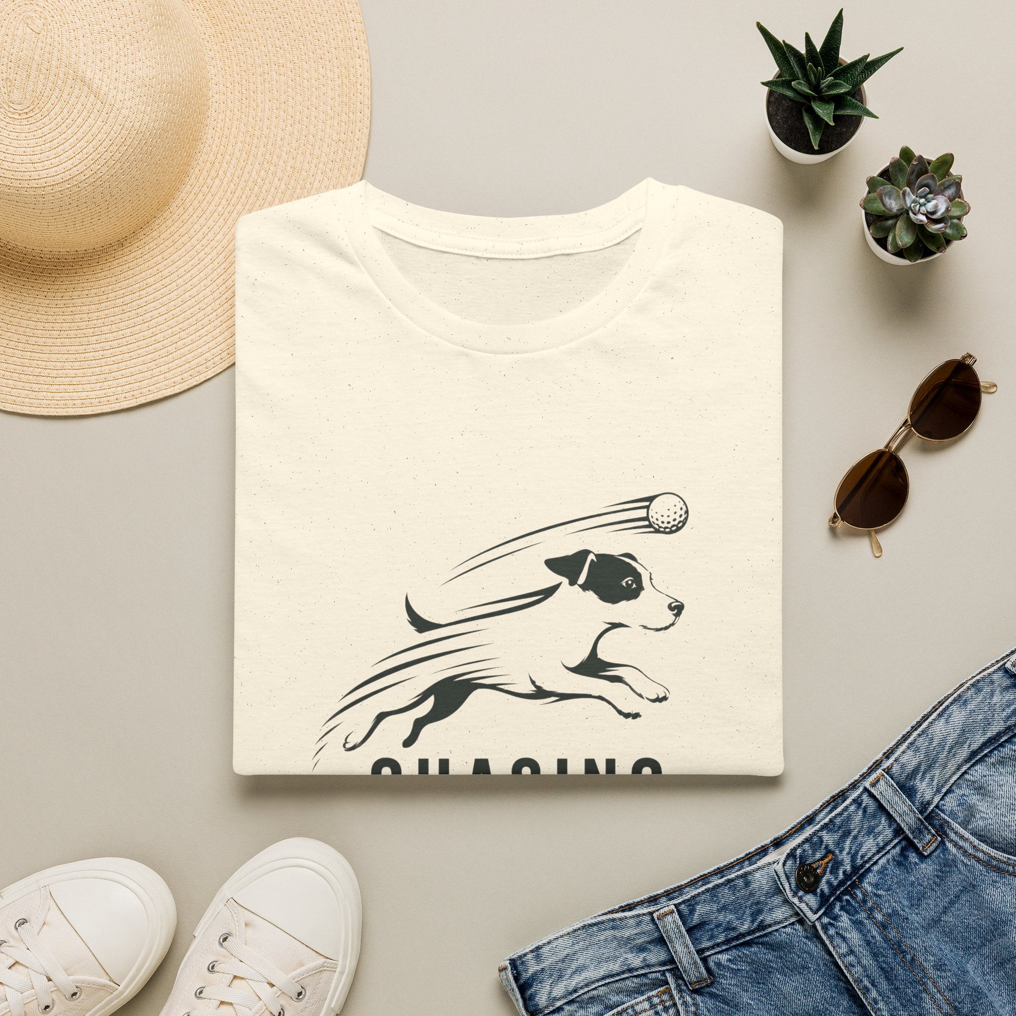 Chasing Birdies T-Shirt —  Dog Graphic Tee