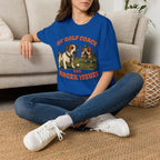 T-Shirt — My Golf Coach Has Anger Issues Vintage Golf Humor Tee