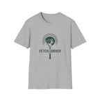 Fetch Driver T‑Shirt — Retro Tennis Ball & Dog Logo Tee