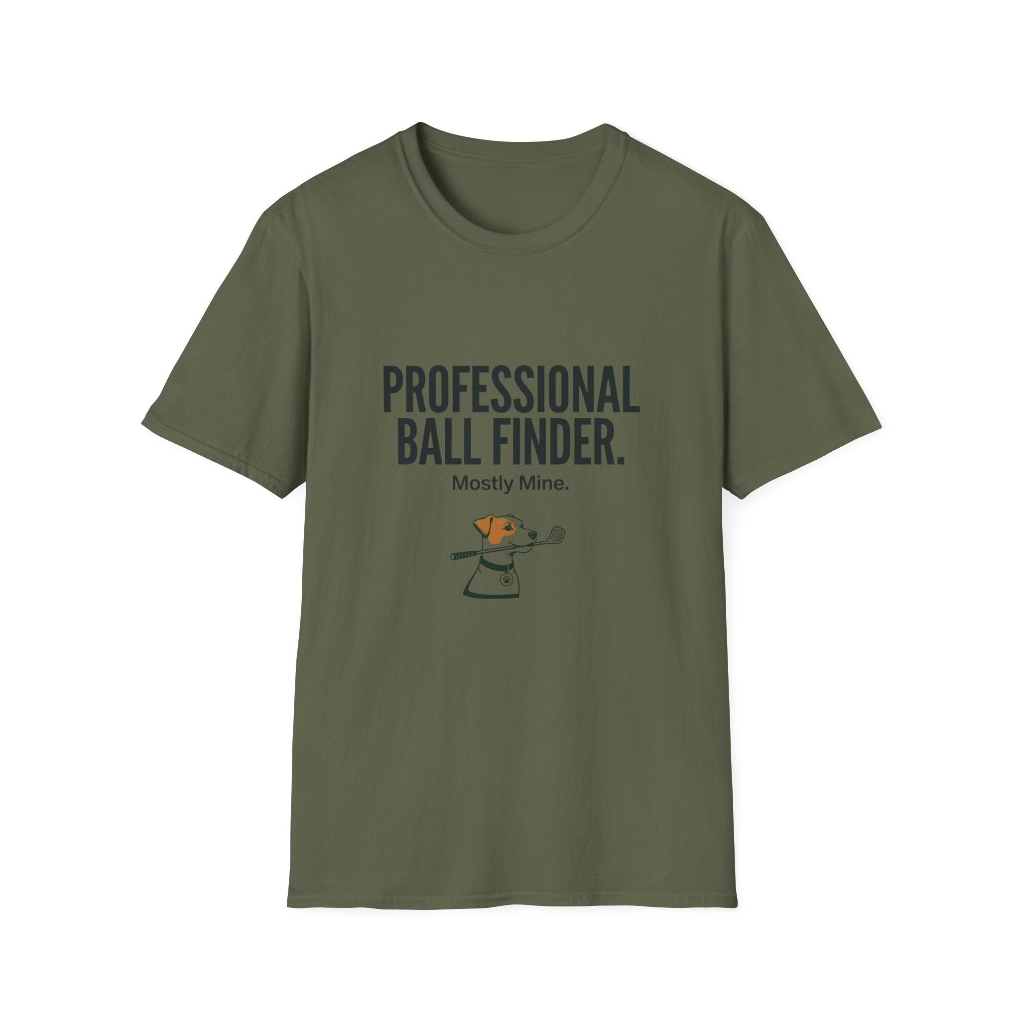 Professional Ball Finder T-Shirt – Golf Humor “Mostly Mine.” Casual Sports Tee