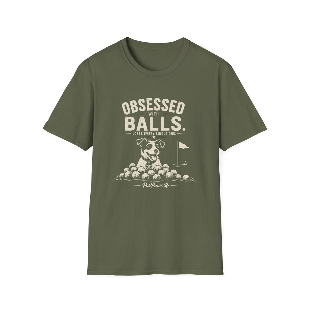 Golf "Obsessed Balls" T-Shirt — Funny Golf Lover Shirt