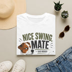 Nice Swing Mate T-Shirt — Funny Golf Dog Graphic Tee