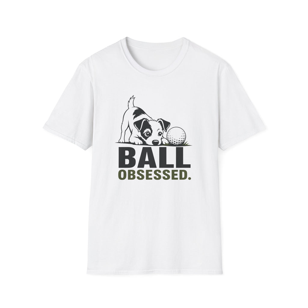 Dog Lover T‑Shirt — "Ball Obsessed" Puppy Graphic Tee