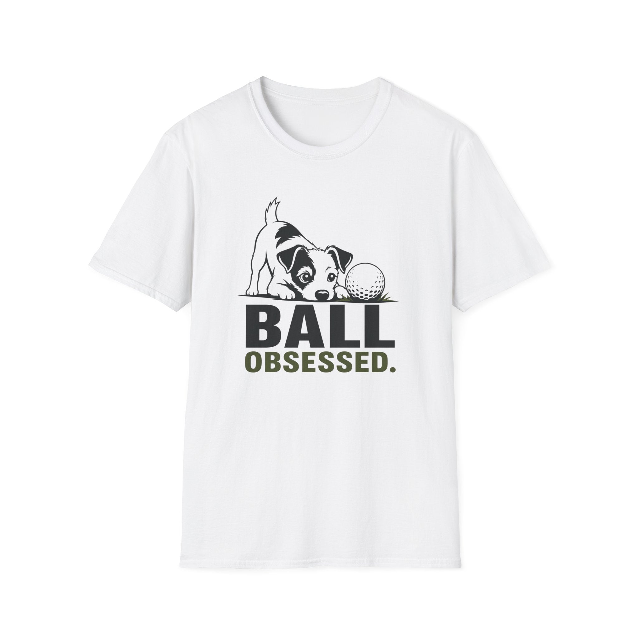 Dog Lover T‑Shirt — "Ball Obsessed" Puppy Graphic Tee