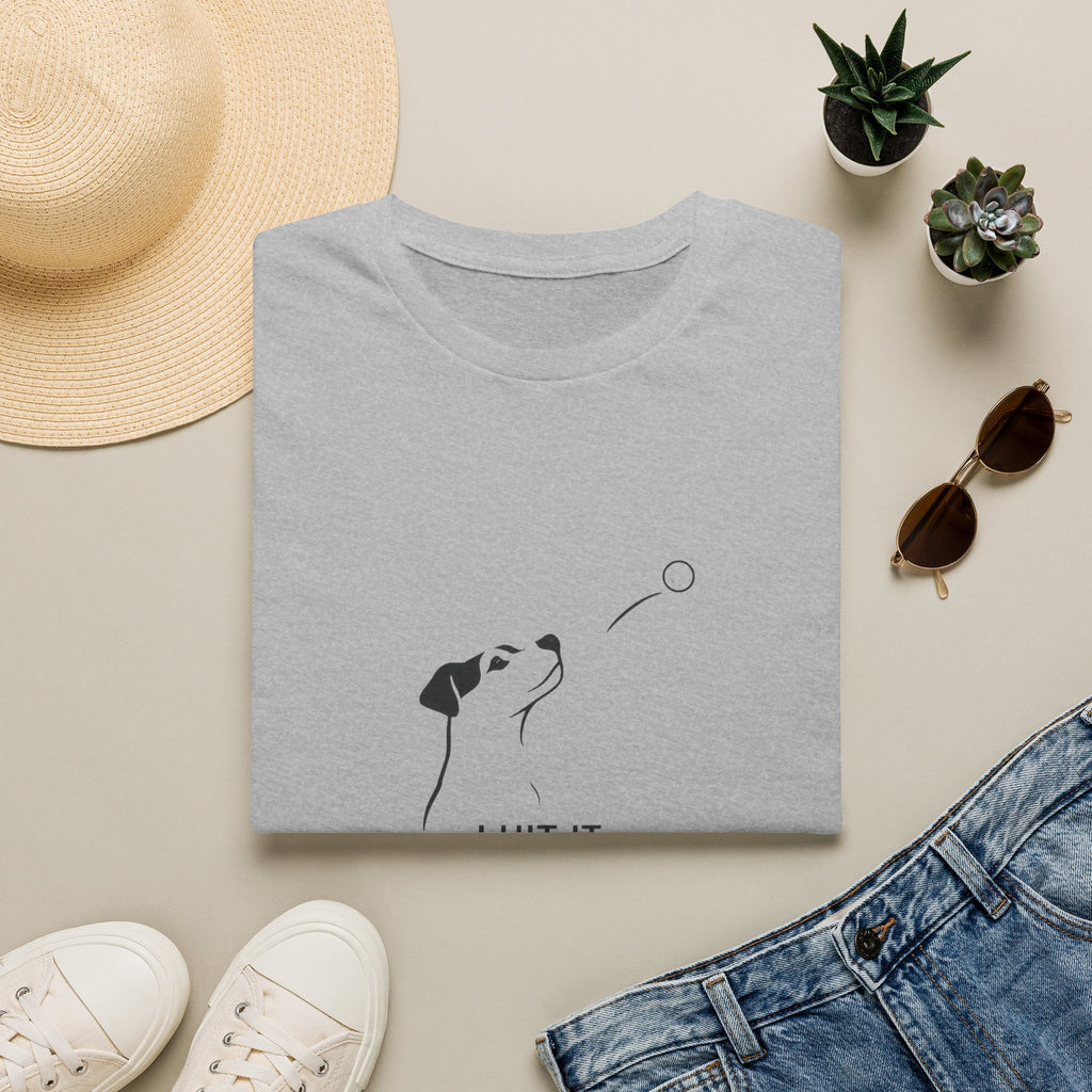 Dog T-Shirt — Minimalist "I Wait It, He Chases It" Fetch Tee for Dog Lovers