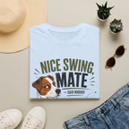 Nice Swing Mate T-Shirt — Funny Golf Dog Graphic Tee
