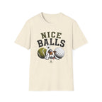 Nice Balls Graphic T‑Shirt — Funny Tennis & Golf Sports Tee