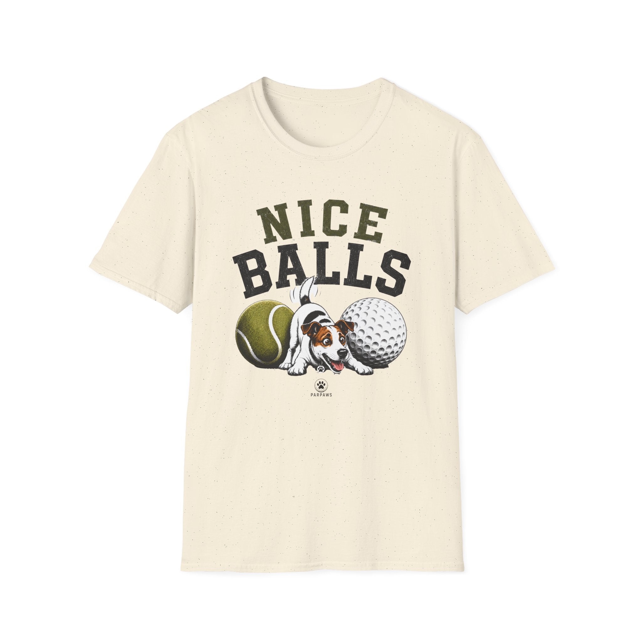 Nice Balls Graphic T‑Shirt — Funny Tennis & Golf Sports Tee