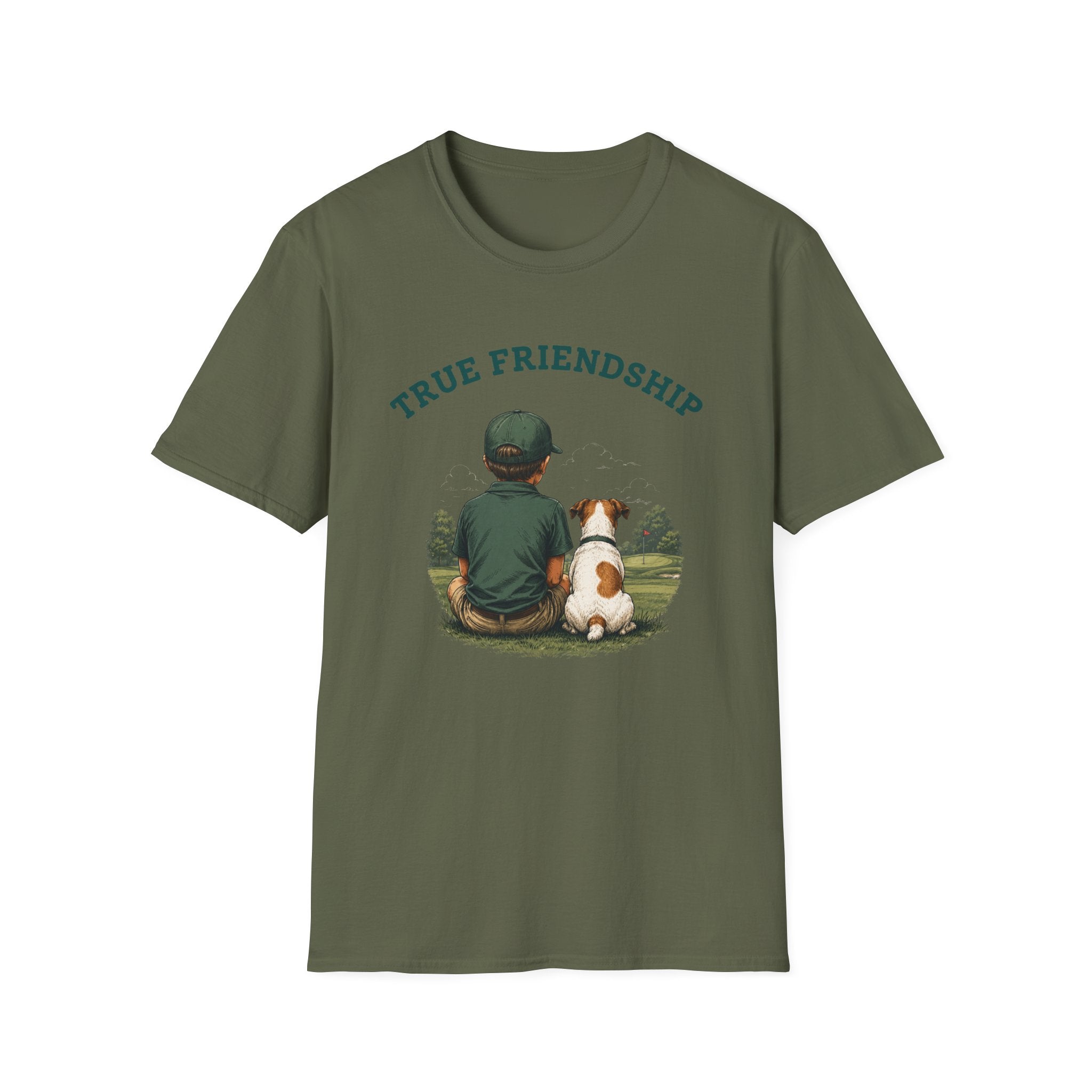 True Friendship T-Shirt — Boy and Dog Graphic