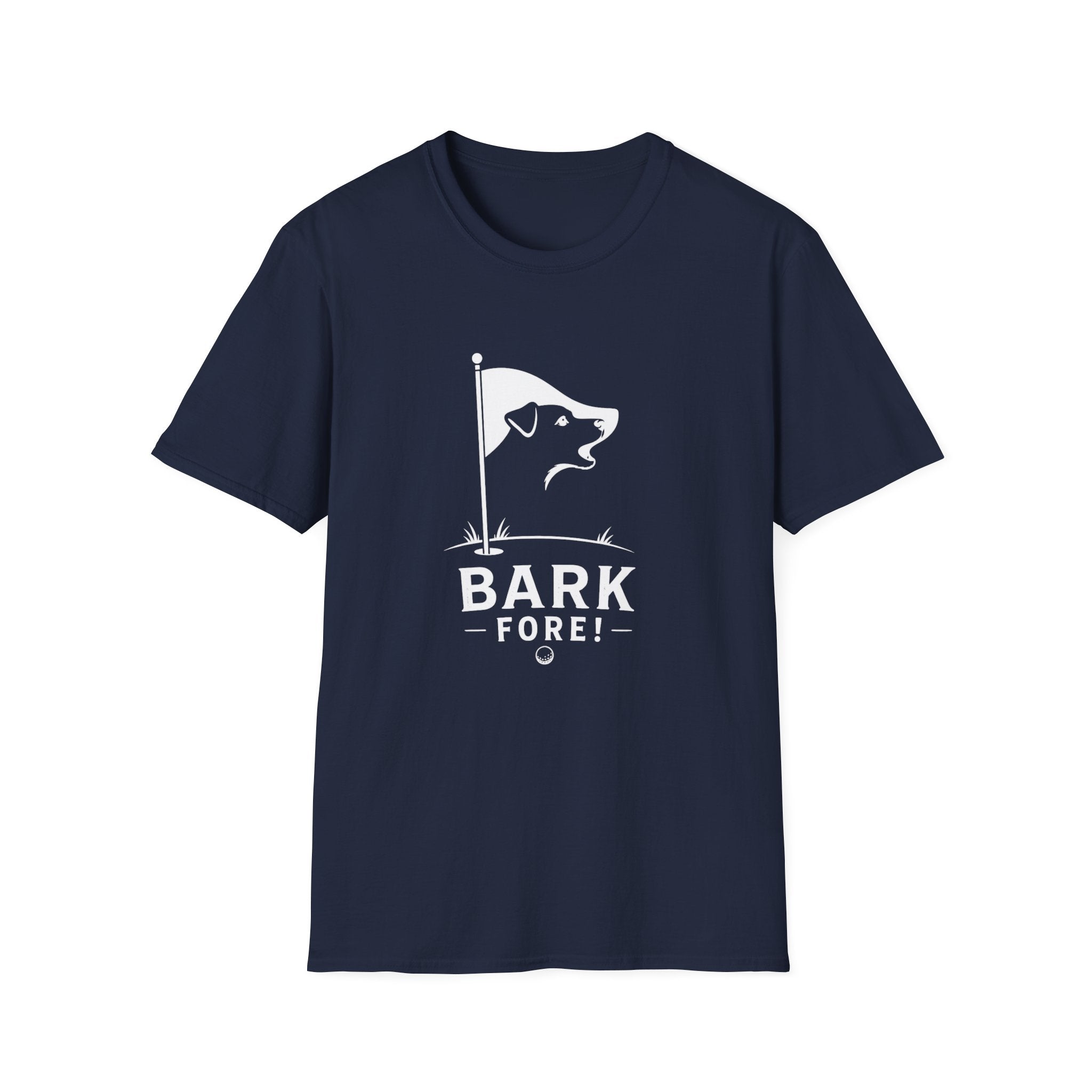 Bark Fore! Golf Dog T-Shirt — Funny Golfing Pet Lover Tee