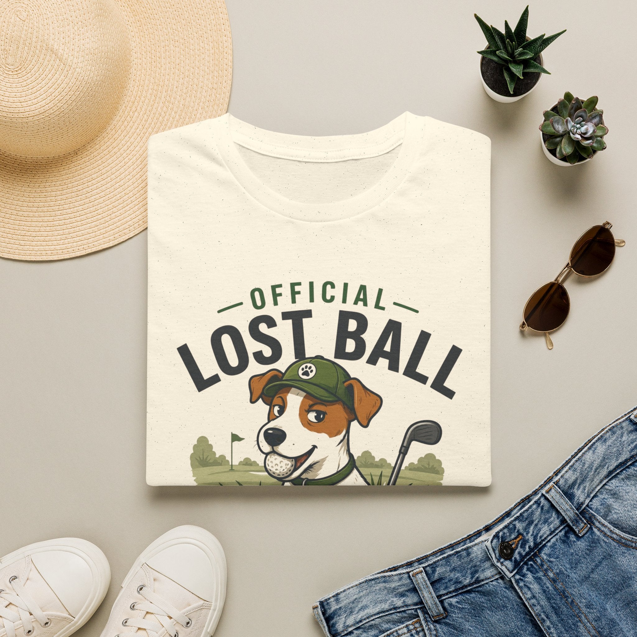Lost Ball Recovery T-Shirt — Funny Golf Dog Graphic Tee
