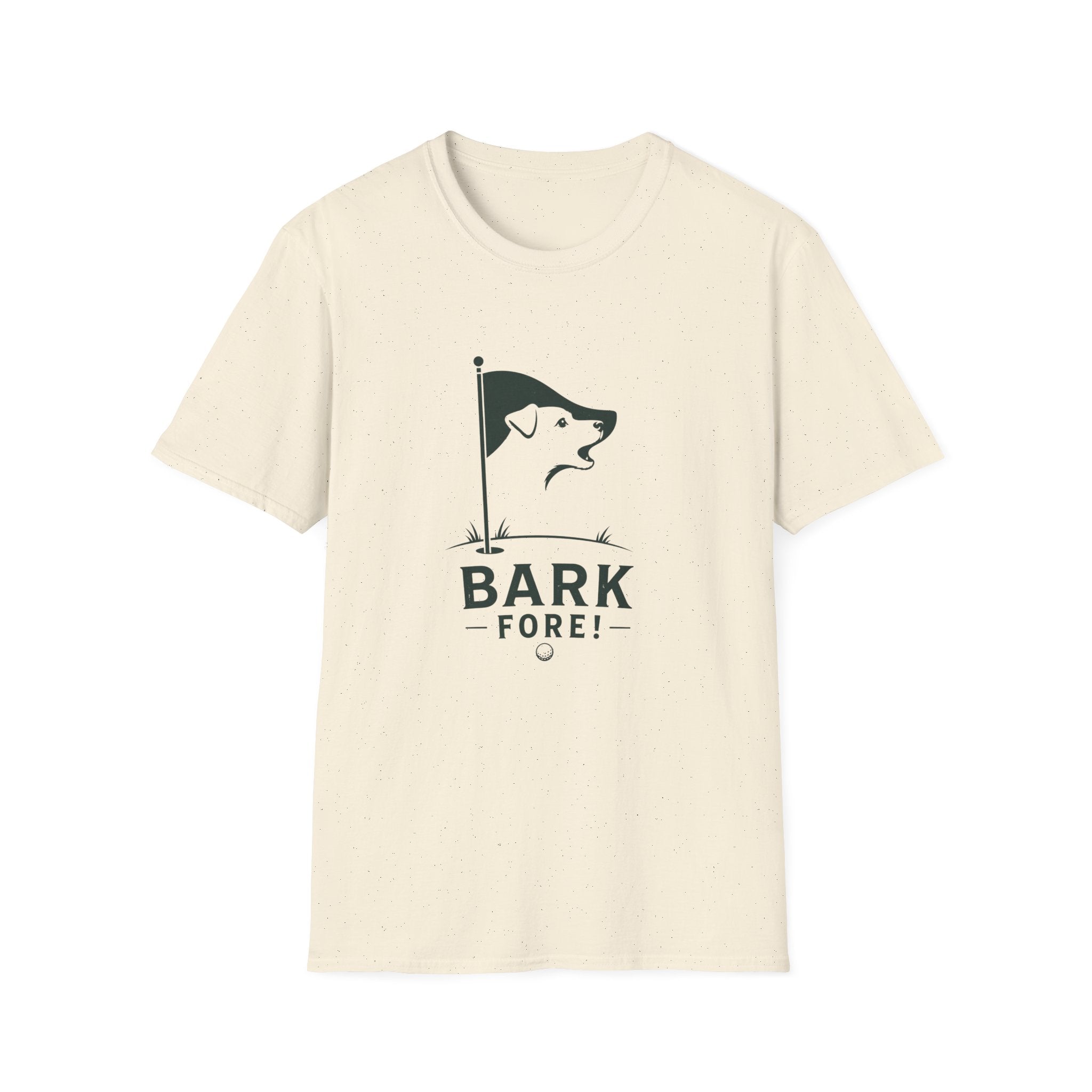 Bark Fore! Golf Dog T-Shirt — Funny Golfing Dog Graphic Tee
