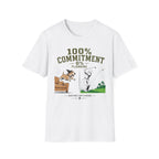 100% Commitment Golf T‑Shirt - Golfer & Dog Tee