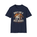 Jack Russell T-Shirt — "Built Like A Jack Russell" Vintage Dog Graphic Tee