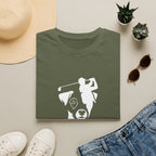 Golf Dog T-Shirt — "Small Dog. Big Slice." Funny Golfing Pet Tee
