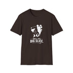 Golf Dog T-Shirt — "Small Dog. Big Slice." Funny Golfing Pet Tee