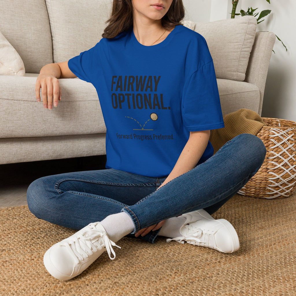 Fairway Optional Golf T-Shirt — "Fairway Optional" Funny Golfing Tee