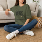 Fairway Optional Golf T-Shirt — "Fairway Optional" Funny Golfing Tee